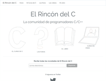 Tablet Screenshot of elrincondelc.com